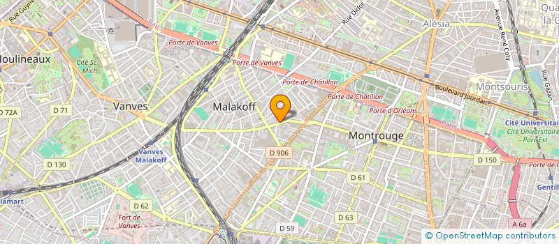 localisation de l'entreprise MONSIEUR HOUCINE BERKOUS à MALAKOFF