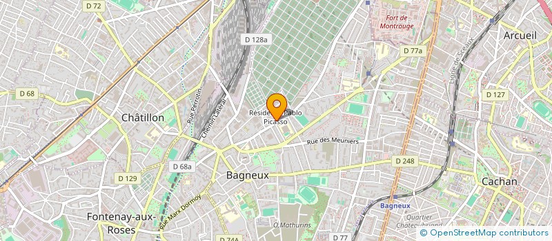 localisation de l'entreprise MONSIEUR HOUCINE BOUABID à BAGNEUX