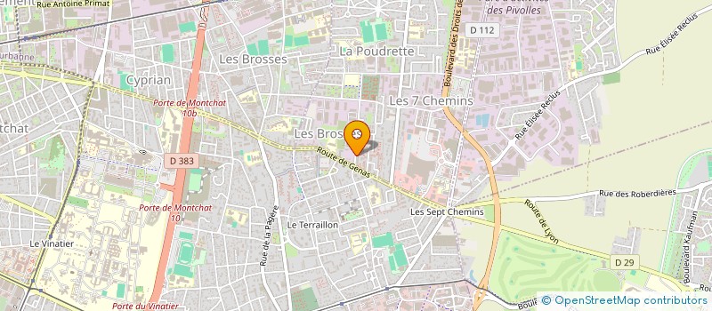 localisation de l'entreprise MONSIEUR HOUCINE HEDJANE  VAULX-EN-VELIN