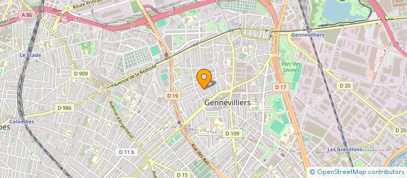 localisation de l'entreprise MONSIEUR HOUCINE MOUSTAID à GENNEVILLIERS