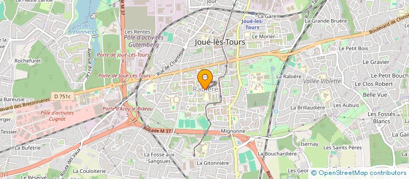 localisation de l'entreprise MONSIEUR HOUCINE MRABTI  JOUE-LES-TOURS