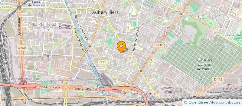 localisation de l'entreprise MONSIEUR HOUCINE ZIDI  AUBERVILLIERS