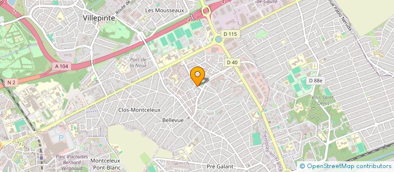 localisation de l'entreprise MONSIEUR HOUDEIFA KOUCHIH  VILLEPINTE