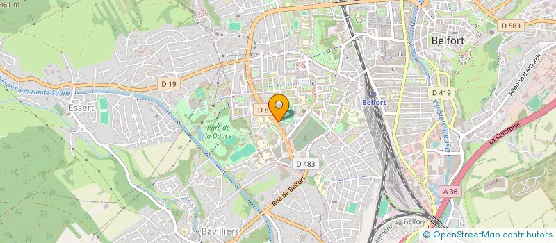 localisation de l'entreprise MONSIEUR HOUDI ISSAAD  BELFORT