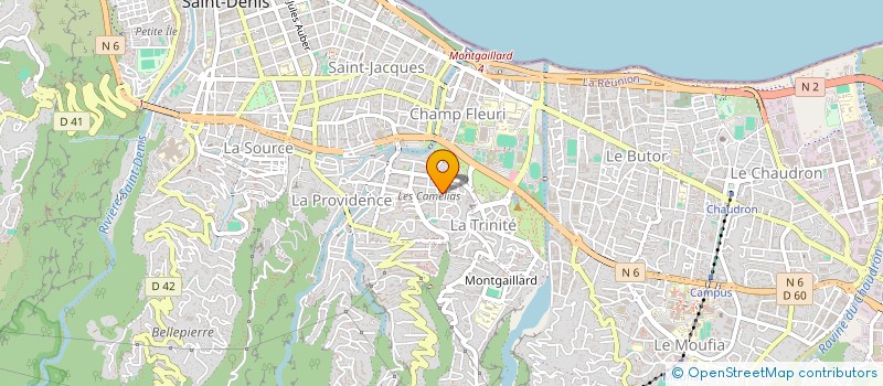 localisation de l'entreprise MONSIEUR HOUDJAIDINE ABDALLAH  SAINT-DENIS