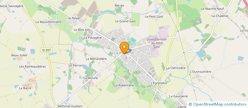 localisation de l'entreprise MONSIEUR HOUENALI ADJALLA  LA PLANCHE