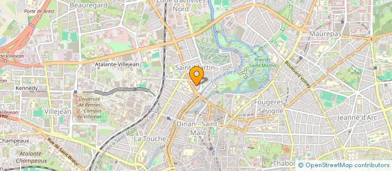 localisation de l'entreprise MONSIEUR HOUENOUKPO GALDOS GOUDJO  RENNES