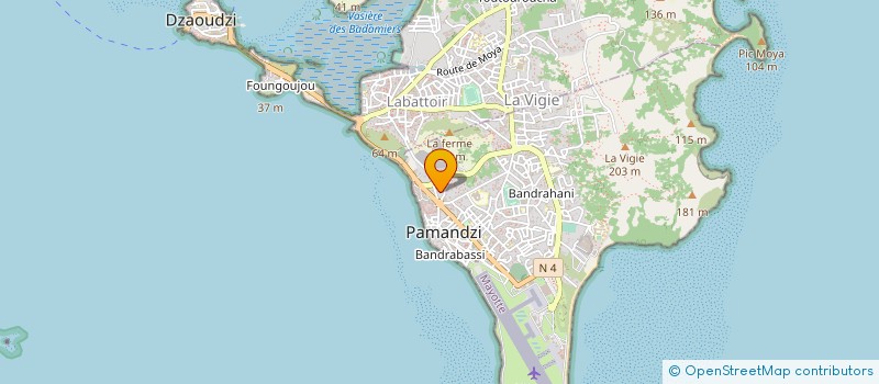 localisation de l'entreprise MONSIEUR HOUMADI AHMED à PAMANDZI