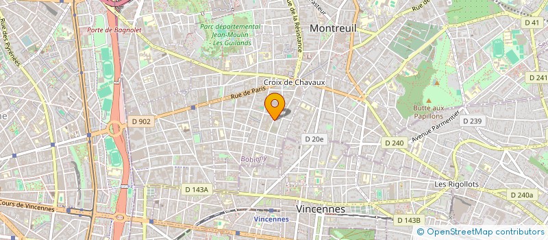 localisation de l'entreprise MONSIEUR HOUPHOUET DOUGA à MONTREUIL