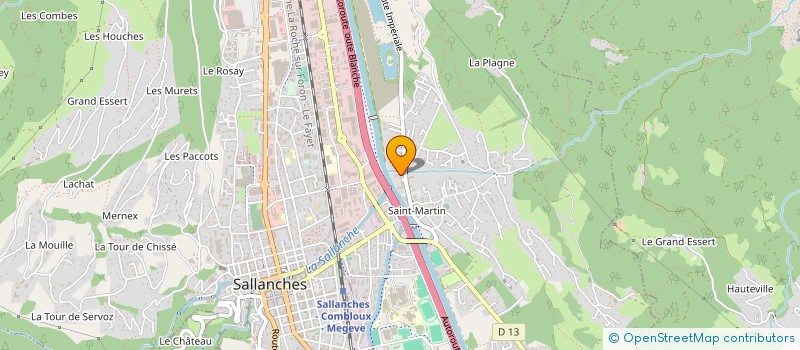 localisation de l'entreprise MONSIEUR HOUSSAIN IDRISSI  SALLANCHES