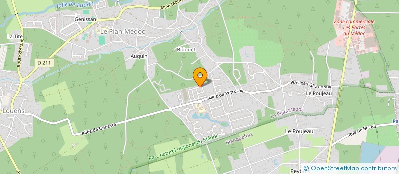 localisation de l'entreprise MONSIEUR HOUSSAM LABYED  LE PIAN-MEDOC