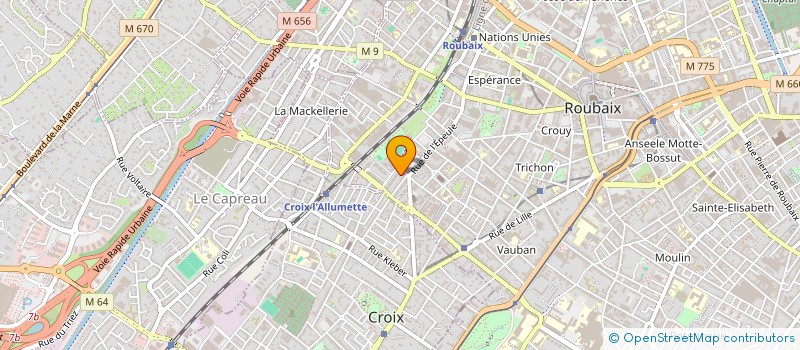 localisation de l'entreprise MONSIEUR HOUSSAMEDDINE BELGACEM  ROUBAIX