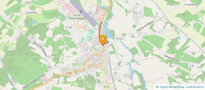 localisation de l'entreprise MONSIEUR HOUSSAMEDDINE SOUADI  NOGARO