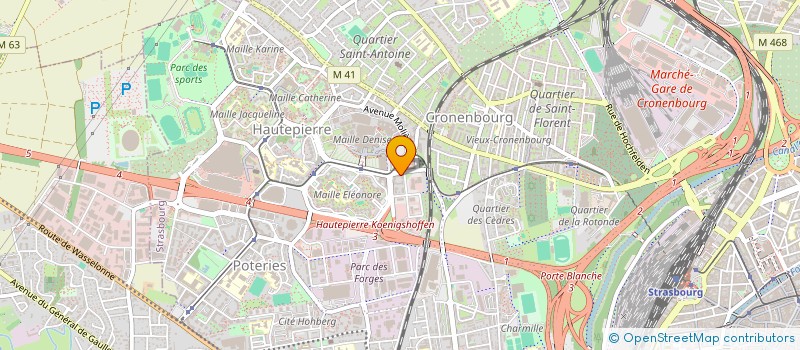 localisation de l'entreprise MONSIEUR HOUSSEINOU BA à STRASBOURG