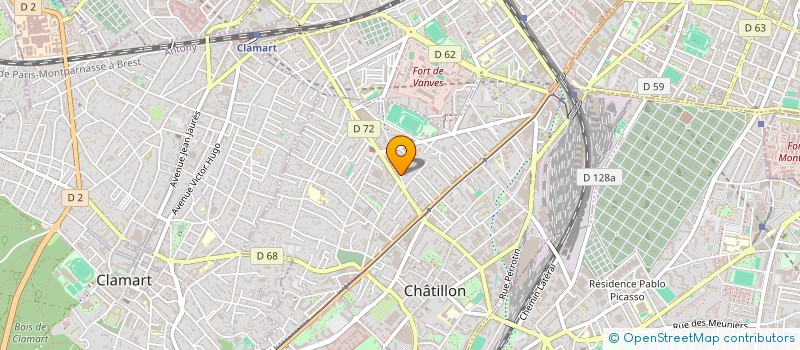 localisation de l'entreprise MONSIEUR HOUSSEM BOUNOUIGA  CHATILLON