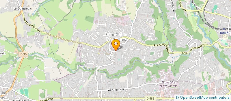 localisation de l'entreprise MONSIEUR HOUSSEM CHAABI  SAINT-GENIS-LES-OLLIERES