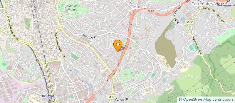 localisation de l'entreprise MONSIEUR HOUSSEM-EDDINE BEDGHIOU  SAINT-ETIENNE