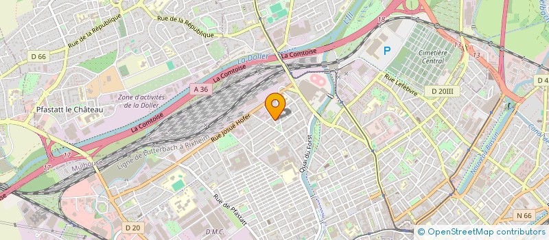 localisation de l'entreprise MONSIEUR HOUSSEM-EDDINE BOUCHENITFA  MULHOUSE