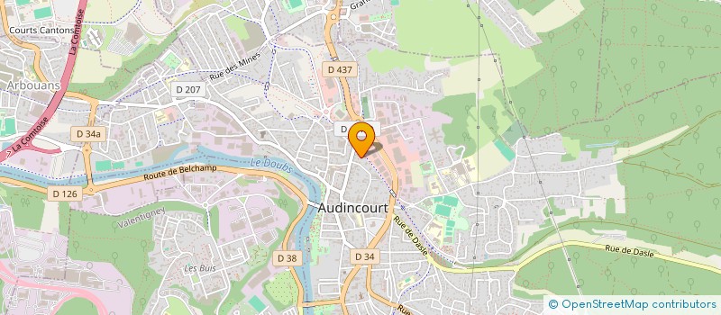 localisation de l'entreprise MONSIEUR HOUSSEM EDDINE MECILI  AUDINCOURT