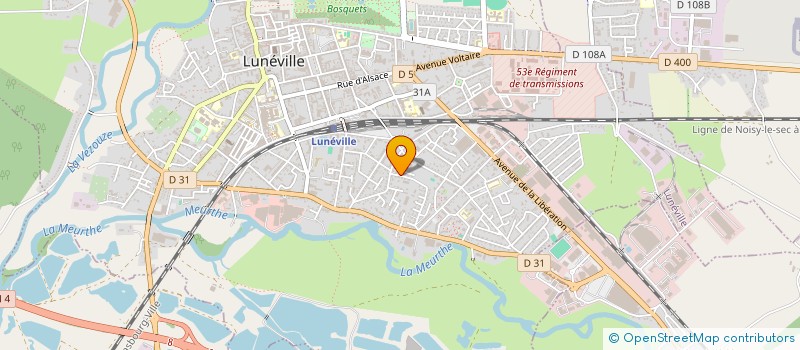 localisation de l'entreprise MONSIEUR HOUSSEM MESBAH  LUNEVILLE