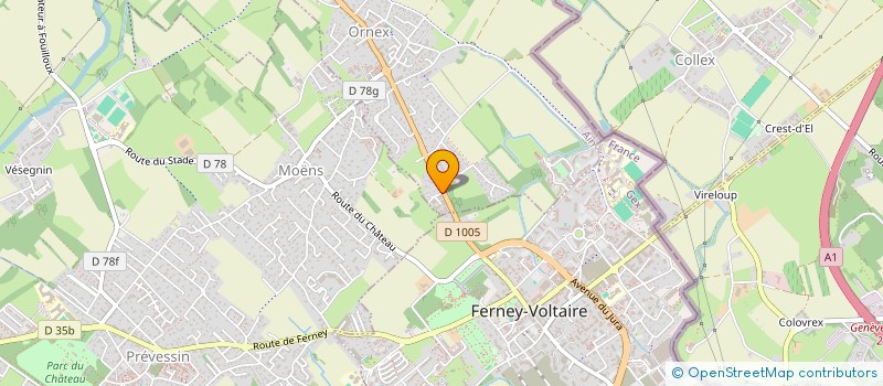 localisation de l'entreprise MONSIEUR HOUSSEMEDDINE YAKOUBI  ORNEX