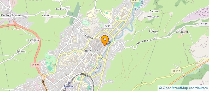 localisation de l'entreprise MONSIEUR HOUSSEN EDDINE BELMADANI à AURILLAC