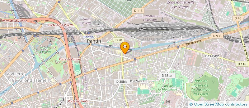 localisation de l'entreprise MONSIEUR HOUSSENE KONE  PANTIN