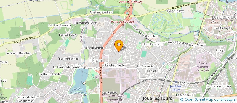 localisation de l'entreprise MONSIEUR HOUSSIK SIRAKANIAN  JOUE-LES-TOURS