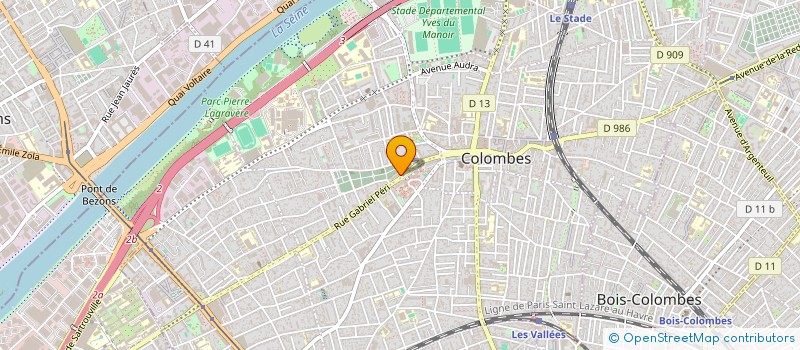 localisation de l'entreprise MONSIEUR HOUSSINE HASSANI à COLOMBES