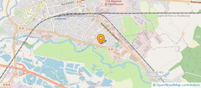 localisation de l'entreprise MONSIEUR HOUSSNI AKKA  LUNEVILLE