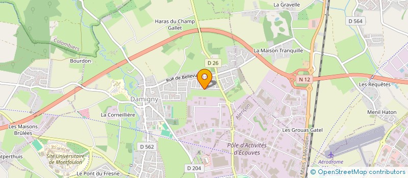 localisation de l'entreprise MONSIEUR HOVHANNES GRIGORYAN à DAMIGNY