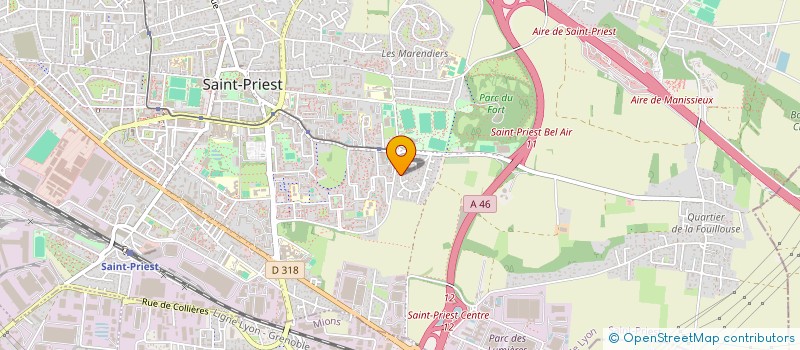 localisation de l'entreprise MONSIEUR HOVSEP HAMALIAN  SAINT-PRIEST