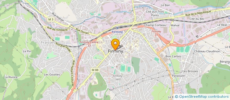 localisation de l'entreprise MONSIEUR HRACH KHANUMYAN  FIRMINY