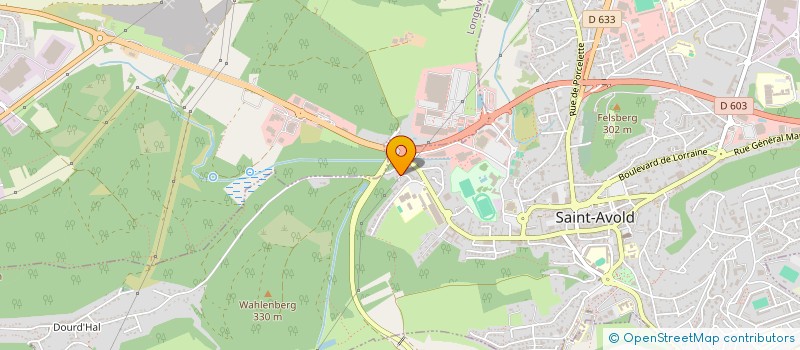 localisation de l'entreprise MONSIEUR HSSINA LAKRICH  SAINT-AVOLD