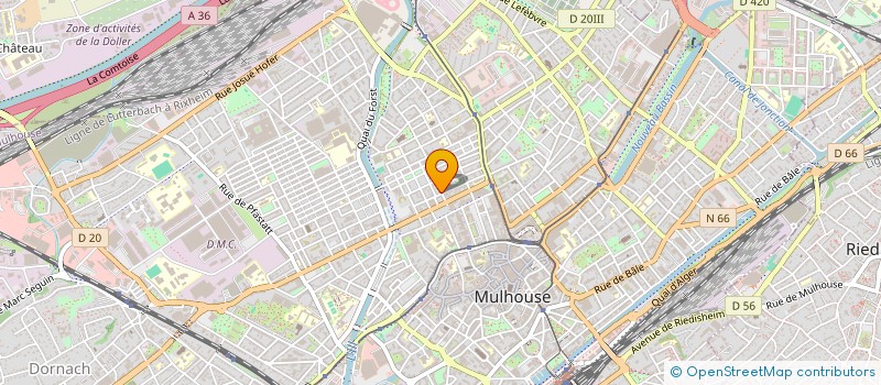 localisation de l'entreprise MONSIEUR HUBERT ALBISER  MULHOUSE