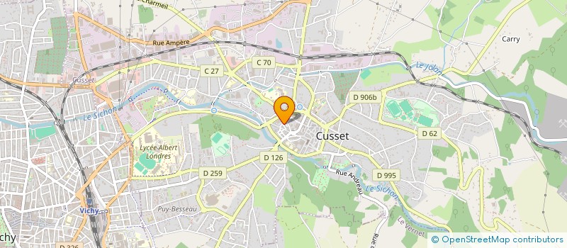 localisation de l'entreprise MONSIEUR HUBERT ALETTI à CUSSET