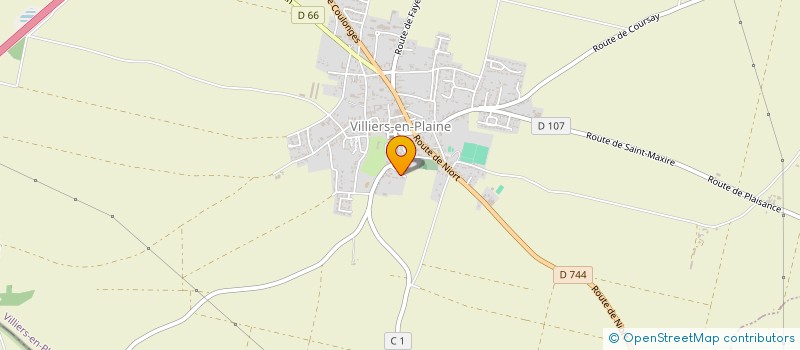 localisation de l'entreprise MONSIEUR HUBERT ALLARD à VILLIERS-EN-PLAINE