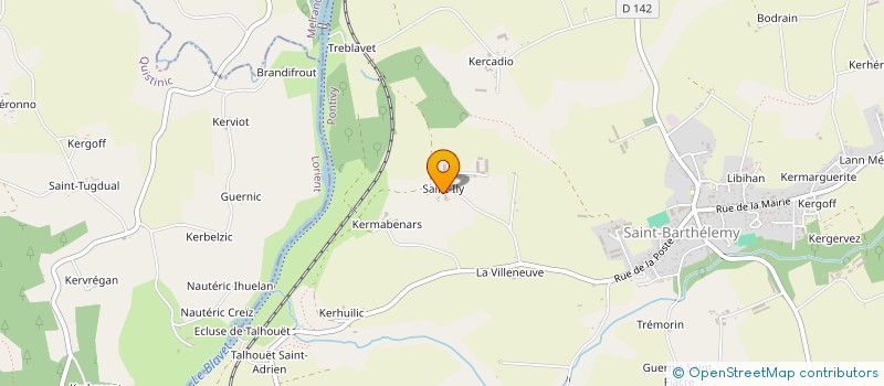 localisation de l'entreprise MONSIEUR HUBERT ANNIC  SAINT-BARTHELEMY