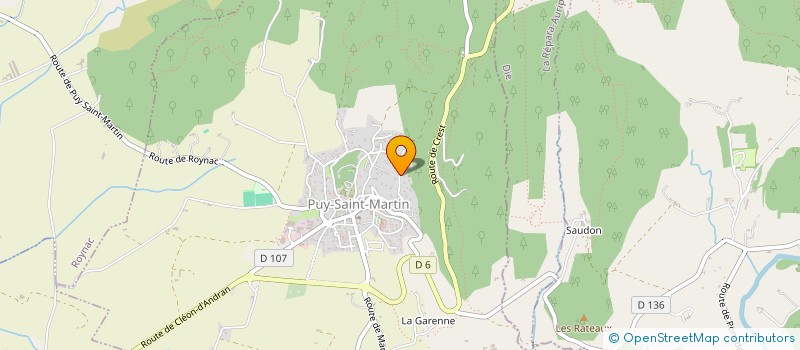 localisation de l'entreprise MONSIEUR HUBERT ARNAUD  PUY-SAINT-MARTIN