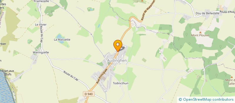 localisation de l'entreprise MONSIEUR HUBERT ARNOUX  AUDINGHEN