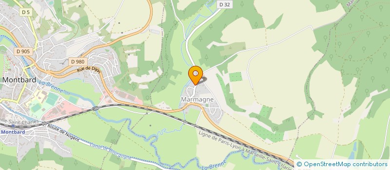 localisation de l'entreprise MONSIEUR HUBERT AYNARD  MARMAGNE