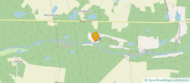 localisation de l'entreprise MONSIEUR HUBERT AZEMARD  MONTRIEUX-EN-SOLOGNE