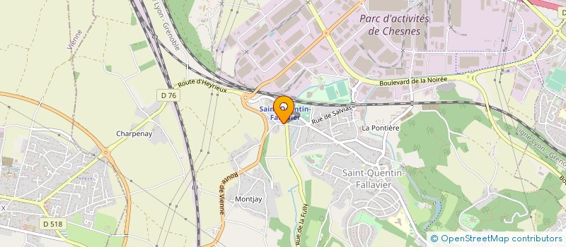 localisation de l'entreprise MONSIEUR HUBERT BACCONNIER  SAINT-QUENTIN-FALLAVIER