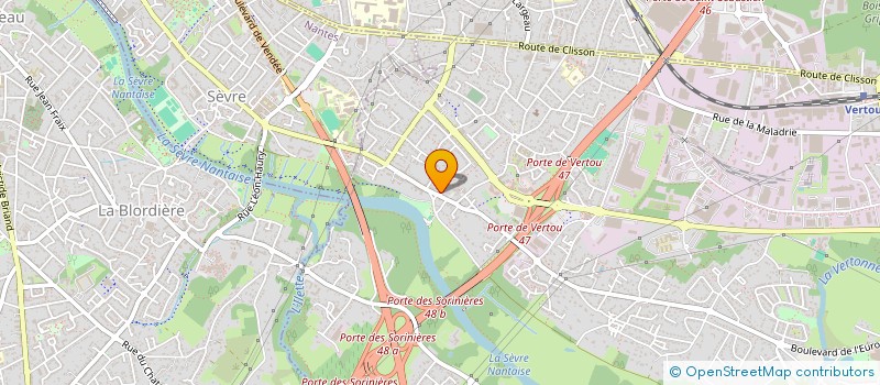 localisation de l'entreprise MONSIEUR HUBERT BACHELIER  VERTOU