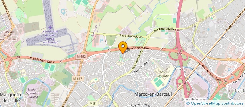 localisation de l'entreprise MONSIEUR HUBERT BAILLEUL à MARCQ-EN-BARŒUL