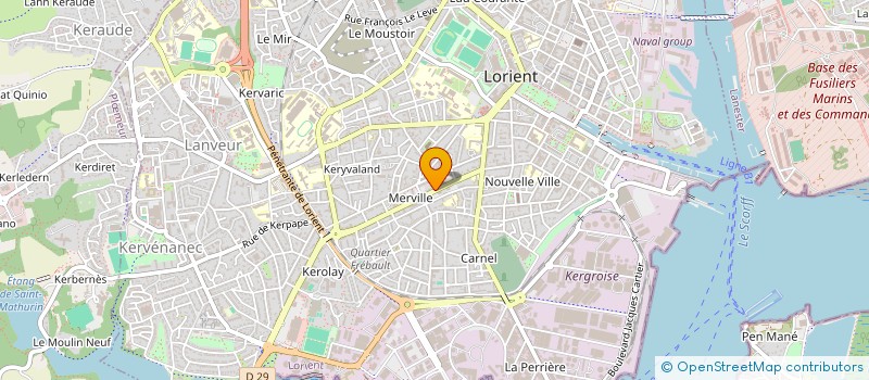 localisation de l'entreprise MONSIEUR HUBERT BARGOT  LORIENT