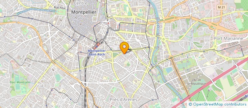 localisation de l'entreprise MONSIEUR HUBERT BARON à MONTPELLIER