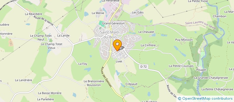 localisation de l'entreprise MONSIEUR HUBERT BAYEUL  SAINT-MALO-DU-BOIS