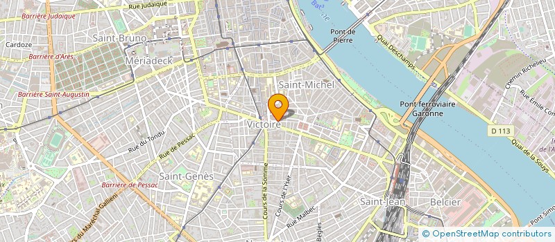 localisation de l'entreprise MONSIEUR HUBERT BECHEAU  BORDEAUX