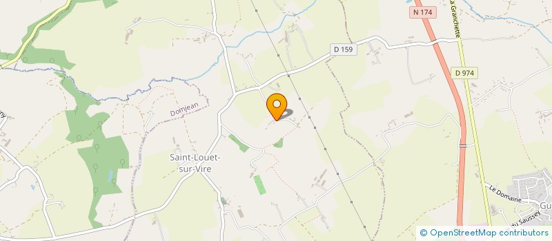 localisation de l'entreprise MONSIEUR HUBERT BEHUE  SAINT-LOUET-SUR-VIRE